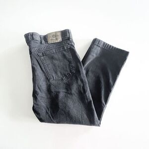 Wrangler Mens Denim Dark Wash Straight Jeans Black 40x29